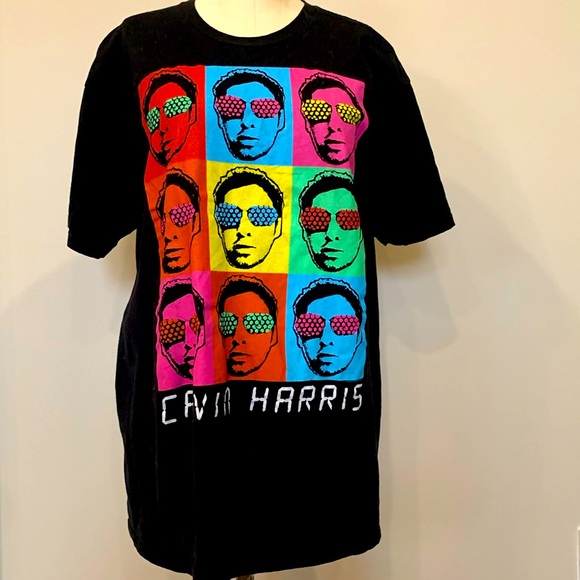 Calvin Harris themed black unisex Tshirt - Picture 1 of 3